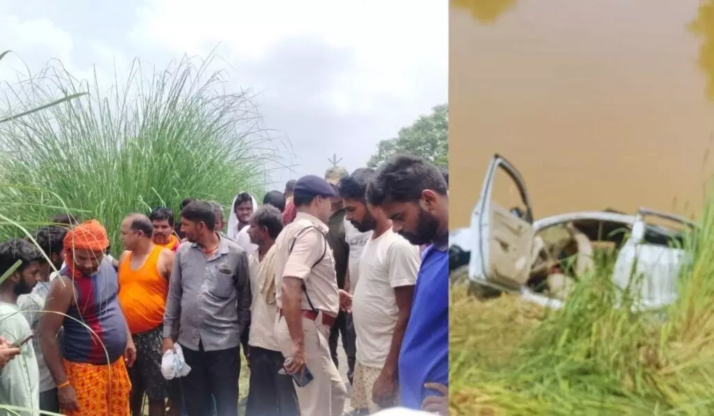 बड़ा हादसा: तेज रफ्तार कार नहर में गिरी, गाड़ी में पानी भरने से चालक समेत पांच लोगों की गई जान