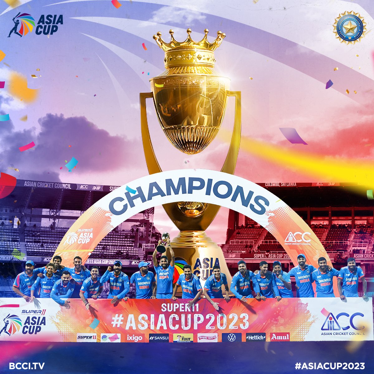 टीम इंडिया पर पैसों की बारिश: एशिया कप जीतते ही भारतीय खिलाड़ी हो गये मालामाल