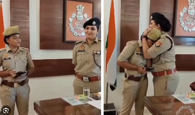 VIDEO: महिला सिपाही का ये VIDEO रूला देगा, ‘मैडम न जाओ यह कहती है धड़कन…’ IPS रवीना की विदाई में गाना गाते वक्त रोने लगी सिपाही, IPS ने लगा लिया गले