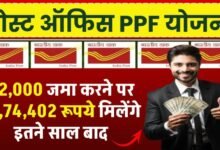 Post Office की ये शानदार PPF skim में हर मंथ 2000 हजार जमा करने पर मिलेंगे इतने रिटर्न जाने डिटेल्स