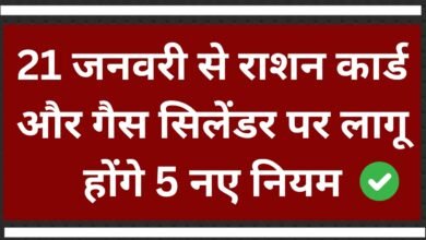 सरकार ने राशन कार्ड और गैस सिलेंडर धारकों के लिए 21 जनवरी से लागू किये 5 नए रूल्स जाने पूरी प्रोसेस