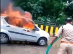 चलती कार बनी आग का गोला, अंदर लॉक था चालक… मौत सामने थी और फिर पुलिस ने तोड़ा शीशा, ऐसे बची जान